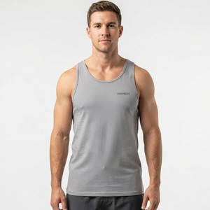 Gym Activewear Shoulder Sport <b>Vest</b> Stylish and Fashionable Cotton Sleeveless Top Low Price High Quality Men Tank Top - Product Image 6