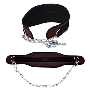 เข็มขัดยกน้ำหนักแบบจุ่มพร้อมโซ่เหล็ก36นิ้วสำหรับ dips และ Pull unisex เข็มขัดออกกำลังกาย - Product Image 1
