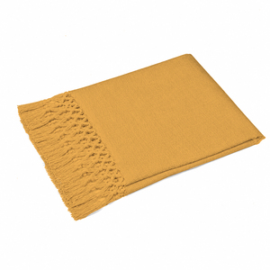 Manta de Algodón 100% de la Mejor Calidad, Color Sólido, para Sofá, Tamaño Personalizado, con Flecos Grandes, para el Hogar - Product Image 5
