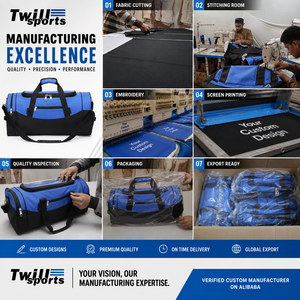 Bolsa Deportiva Personalizada de Nailon Ligero Resistente al Agua, Bolsa de Gimnasio con Compartimento para Zapatos y Cierre de Cremallera - Product Image 4
