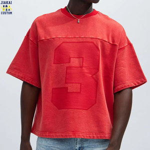 Hot Selling Acid Wash Vintage Streetwear T-Shirt Heavyweight 100% Cotton Oversized <b>Drop</b> Shoulder Graphic <b>Box</b> Fit Men's Tee - Product Image 1