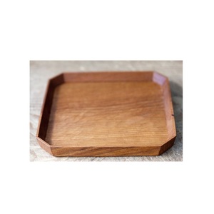 Bandeja de Madera Natural para Desayuno con Asas, Bandeja Rústica Hecha a Mano para Servir Café, Té, Bocadillos, Comedor, Hogar - Product Image 4