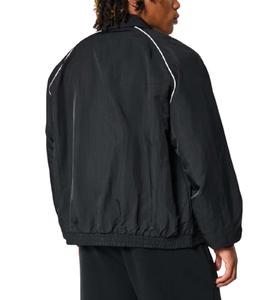 Veste coupe-vent décontractée en toile avec logo personnalisé - Doublure en maille de haute qualité, imperméable, respirante, fermeture éclair, capuche, nylon/coton - Product Image 6