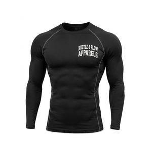 Customized Logo Size and Color <b>Men</b> <b>Compression</b> <b>Shirt</b> Long Sleeves Gym Wear <b>Compression</b> <b>Shirts</b> <b>For</b> Adults - Product Image 1