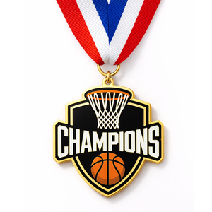 Trofeo de baloncesto y medallas metálicas personalizadas para premios de eventos, concursos y recuerdos. - Product Image 3