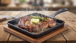 Plat chauffant en fonte de qualité supérieure, couleur noire, design élégant, parfait pour servir à la table, idéal pour les restaurants par ACMI India - Product Image 5