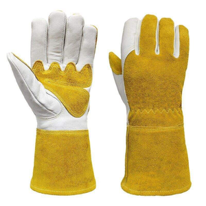 Gants de sécurité en cuir robustes avec coutures en Kevlar, résistants à la chaleur et aux flammes, pour soudeurs MIG, protection des mains pour la chasse LGW-0016 - Product Image 6