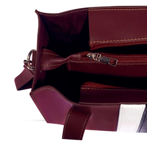 Bolsos de Mano de Cuero Genuino de Gran Capacidad para Mujer, de Primera Calidad, con Tres Correas, Cierre de Cremallera, Bolsa Práctica y Duradera - Product Image 5
