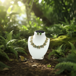 Antique Peacock Style Fashion Necklace Set - Product Image 3