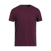 T-shirt à col rond respirant à double couture, grande taille, coton haute densité, production personnalisée OEM ODM