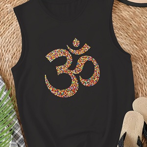 Símbolo Om con círculos Chaleco casual para mujer - Product Image 3