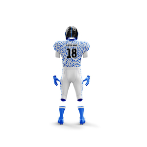 Uniforme de Fútbol Americano Personalizado de Alta Calidad 100% con Estampado, Conjunto Completo de Manga Larga Unisex, Transpirable, Jersey y Pantalón Estilo Pakistaní - Product Image 3