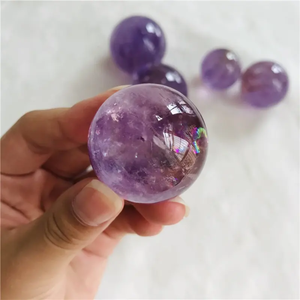 Natural High Quality Amethyst Eco-Friendly Polished <b>Sphere</b> Feng Shui Energy Healing Stone Crystal <b>Ball</b> Home Decoration - Product Image 2