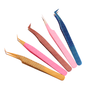 Pince à épiler pour extensions de cils en acier inoxydable avec design de préhension parfaite, série Expert, outils de beauté de qualité supérieure - Product Image 1