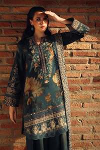 Colección de ropa de invierno 2026, trajes Shalwar Kameez para mujer en lino estampado bordado de muy alta calidad a precios económicos. - Product Image 3
