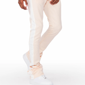 Custom Baggy Loose Casual <b>Men</b> <b>Flare</b> Trouser High Quality Breathable Quick Dry 100% Cotton Flared Pants - Product Image 6