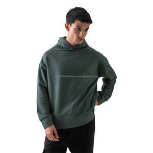 Sweat à capuche d'hiver pour homme de qualité supérieure en polyester/coton, à manches longues, surdimensionné, à prix abordable - Product Image 3