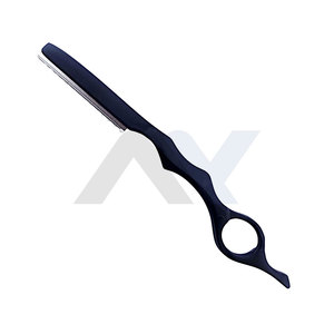 Navaja de Peluquería Profesional para Salón, Afeitadora Manual Ligera Plateada para Adelgazar el Cabello, con Mango Antideslizante para Corte y Estilizado - Product Image 2
