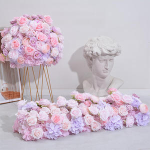 Bola de Flores Artificiales de Seda de Lujo y Alta Calidad, Color Rosa, 60 cm de Diámetro, Decoración para Bodas y Eventos, Centro de Mesa - Product Image 1