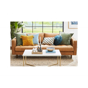 Tasselled blanc 100% coton brodé à la main fil marron travaillé Boho Soft Style 20x20 pouces idéal pour les coussins en gros - Product Image 5