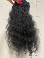 Премиальные индийские натуральные волосы Remy для наращивания, машинная двойная вязка Genius, шелковистые прямые и волнистые пряди, с возможностью осветления, полные концы, длинные волосы