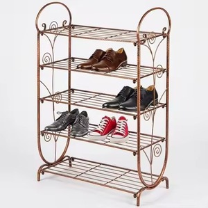 High On Trend New Metal Shoe Rack For Home Livingroom Hall Entry Storage Decorative Use Shoe Rack Footwear Shelve - Product Image 4