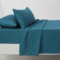 Parure de lit Stars et 2 taies d'oreiller, motif floral classique, 100% coton, 150 fils/cm², qualité A, toutes saisons