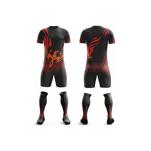 Tenue de football personnalisée de haute qualité 100% polyester, sublimation, maillot de football unisexe, ensemble de vêtements de football pour les clubs - Product Image 5