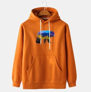 Sweat-shirt de sport d'hiver pour homme de haute qualité, 100% coton molletonné, design personnalisé, impression numérique - Product Image 1