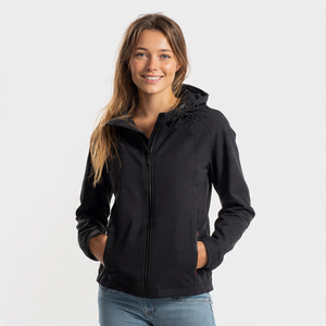 Chaqueta Impermeable de Softshell para Mujer, Chaqueta de Lluvia con Cremallera y Capucha, Chaquetas de Softshell de Alta Calidad para Mujer - Product Image 3