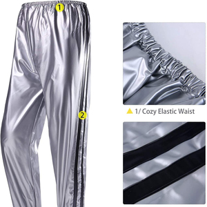 Combinaison de sudation pour la perte de poids, combinaison de sauna pour l'entraînement de boxe, de lutte et de course à pied, combinaison de sauna intégrale OEM pour la chaleur - Product Image 4