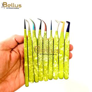 Nuevo Color Recubierto 45 °   90 °   Pinzas para Extensión de Pestañas de Acero Inoxidable Japonés, Herramienta Antimagnética para Pestañas - Product Image 5