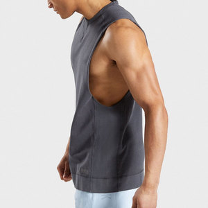 Chaleco Deportivo de Alta Calidad para Hombre, Camiseta sin Mangas para Gimnasio, Chaleco Ajustado con Logo Personalizado, Chaleco Acanalado para Hombre - Product Image 3