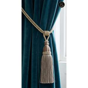 Elegant Tassel Curtain <b>Tieback</b> Polyester Rope Curtain Holder Decorative Holdback for Drapes Window Classic Home Interior Decor - Product Image 3