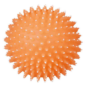 Pelota Fluorescente de Erizo de 10 cm con Sonido, Juguete Interactivo de Vinilo para Mascotas con Movimiento - Product Image 1