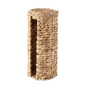 Porte-papier toilette élancé en jacinthe d'eau, panier tressé haut et durable, organisateur de rouleaux de salle de bain en fibre naturelle, vente en gros pour hôtels - Product Image 2