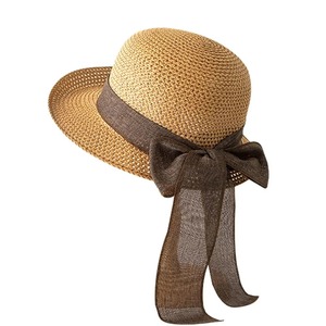 Sombrero de Paja Elegante 2026, Fibra Natural, Estilo Casual para Viajes, Ala Ancha, Cómodo, Estilo Veraniego, Premium - Product Image 1