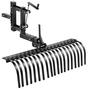 Rastrillo de paisajismo de 42 pulgadas para remolcar con palanca de elevación de cuchilla de rastrillo de 3 puntos para ATV, UTV y tractores de césped de categoría 1 - Product Image 1