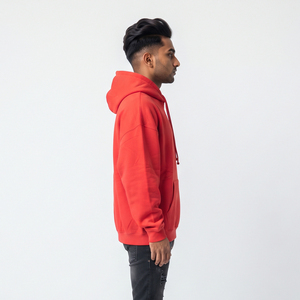 Men's Baggy Rhinestone Hoodies Full Sleeve Pullover Heavy Weight 450GSM Boxy Winter Street Wear Drop Shoulder Sweat Hoodies Men - Product Image 3