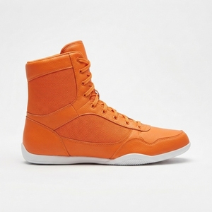 Zapatos de boxeo para hombre y mujer, ligeros, de tobillo alto, transpirables, de malla, con cordones, de cuero, para entrenamiento, suela antideslizante flexible - Product Image 2