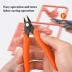 Stainless Steel Mini Flush Cutter Pliers 5 Inch Micro <b>Wire</b> Cutting Snips for Electronics Jewelry <b>Craft</b> and Plastic Models - Product Image 5