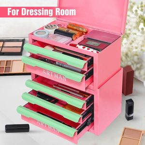 Organizer per Trucchi Stile Cassetto, Scatola Portaoggetti da Scrivania per Ufficio, Strumento Magico per Cancelleria e Cosmetici - Product Image 1