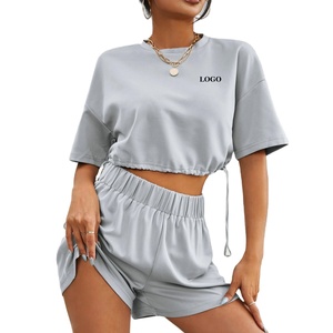 ชุดเซ็ต 2 ชิ้นสำหรับผู้หญิงไซส์ใหญ่ ขายดี ผ้าฝ้าย 100% ระบายอากาศได้ดี สวมใส่สบาย เหมาะสำหรับฤดูใบไม้ผลิ/ฤดูร้อน - Product Image 6