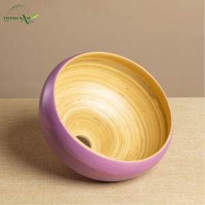 โคมไฟห้อยเพดานทำมือจากไม้ไผ่ทรงโมเดิร์นเรียบง่าย รุ่นออโรร่า พร้อมฝาครอบแสง - Product Image 5