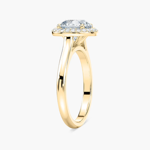 แหวนหมั้นเพชรทรงกลมเพาะเลี้ยงในห้องปฏิบัติการ ทองคำแท้ 14K - Product Image 3