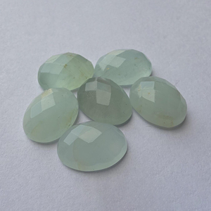 Piedra Preciosa de Aguamarina Natural, Corte Ovalado a Cuadros, Calibrada, Piedra Suelta Azul - Product Image 5