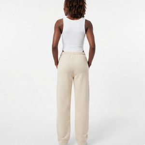 Pantalones Deportivos de Felpa Francesa con Logotipo Bordado Personalizado OEM, Pantalones Deportivos de Algodón de Pierna Ancha para Mujer - Product Image 2