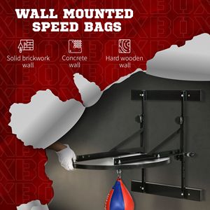 Piattaforma da Parete per Sacco da Boxe da 10 Pollici, Nera, Regolabile con Rotazione a 360 Gradi, Strumento di Allenamento di Qualità - Product Image 5