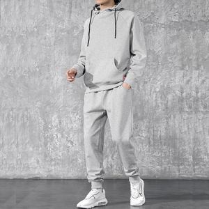 <b>Cheap</b> Custom Printed Breathable Autumn Fleece Full Length Sweatsuit Jogger Sportswear Cotton Tracksuit Men - Product Image 4