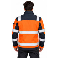 Vestes de travail d'hiver personnalisées avec bandes réfléchissantes certifiées CE, en polyester, unisexes, uniformes de travail en plein air